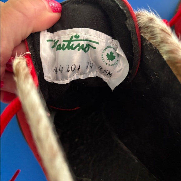 Martino suede fur-trimmed ankle boots size 8.5 - Picture 6 of 6